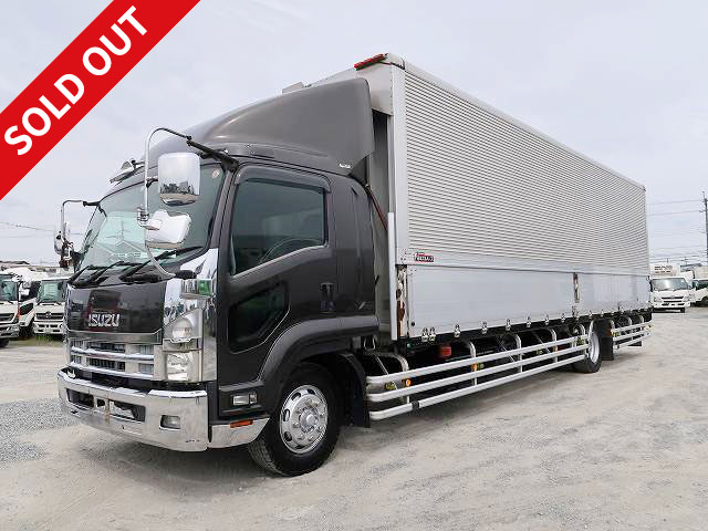 2010 Isuzu Forward, heavy-duty aluminum wing, 8700 wide, 6.4t load capacity, rear air suspension, approx. 350,000km on meter