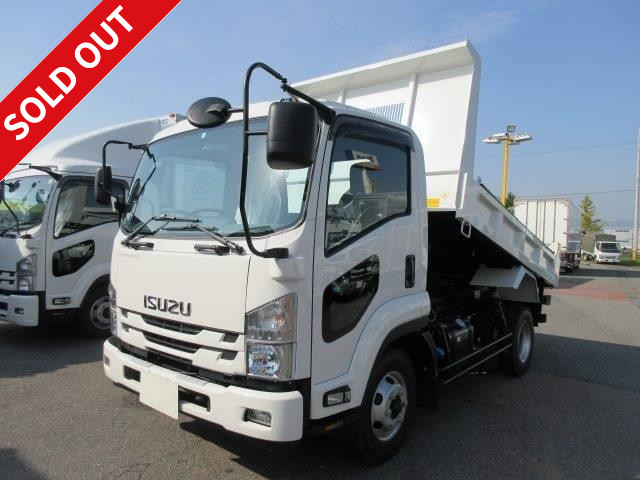 Now available for rental! 2017 Isuzu Forward medium-sized dump truck, made by Shinmaywa, reinforced square bottom, one-way opening, manual cobo lane, ETC included, dealer inspection record book included