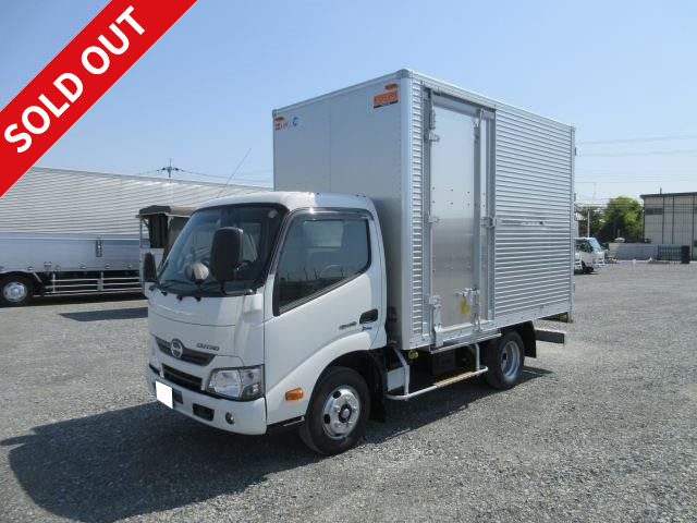 [Rental available] 2018 model Hino Dutro small aluminum van, standard 10-foot short, fully low-floor, total weight less than 5t, semi-medium-sized (compatible with old standard driver's license)