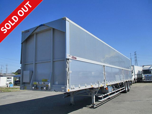 Now available for lease! 2018 model Nippon Fruehauf 2-axle wing trailer Maximum load 20.7t Rear air suspension Lift axle ABS Inspection record book included