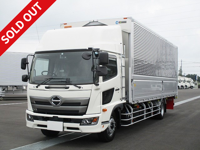 Reiwa 1 model, new Hino Ranger, increased tonnage, aluminum wing, 7200 wide, high roof, 240 horsepower, rear wheel air suspension 