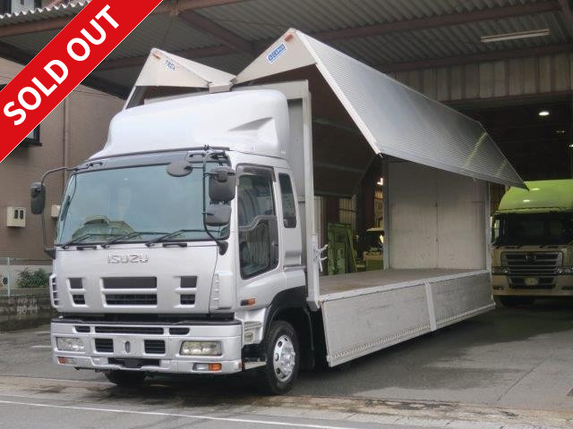 2007 Isuzu Giga, large aluminum wing, 4-axle low floor, rear air suspension and retarder included!