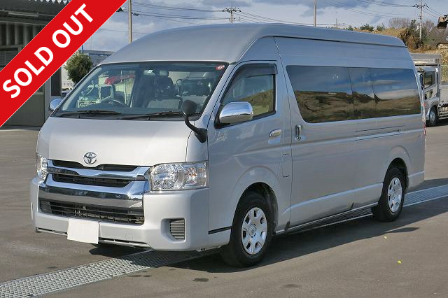 2017 Toyota Hiace Wagon Grand Cabin 10-seater gasoline vehicle with navigation and dealer inspection record book