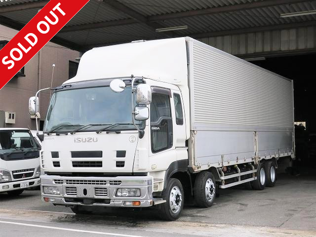 [Price reduced!] 2009 Isuzu Giga, large aluminum wing, 4-axle low floor, rear air suspension, shift smoother 