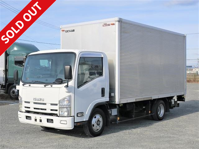 2007 Isuzu Elf 2t Aluminum Van Wide Long with Combination Gate 3-stage Lashing Rail [Semi-medium license required *Semi-medium license or above]