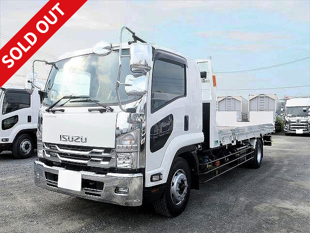 Reiwa 2 model Isuzu Forward increased tonnage slide self-loader (vehicle-mounted vehicle) Hanamidai-made 5-way opening winch and radio control included ETC (2.0) included