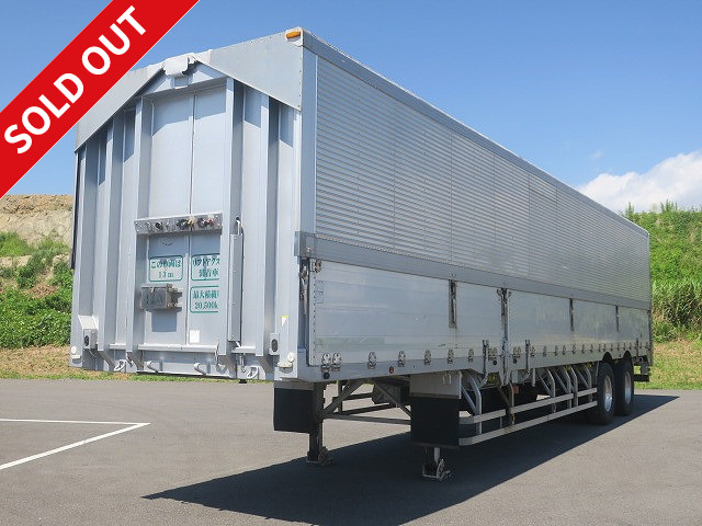 2012 Toho 2-axle wing trailer, maximum load 20.5t, lift axle, aluminum wheels ★Inspection valid until November 2014★