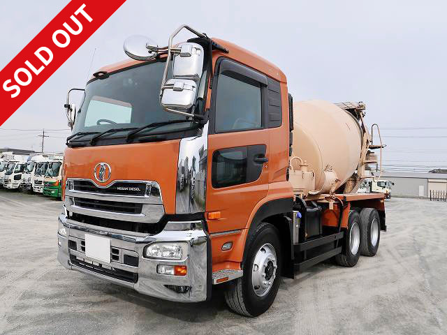 2009 UD Trucks Quon Large concrete mixer truck 2 differentials Kayaba Drum capacity 8.9m3 Electric hopper cover ★Inspection valid until April 2015★