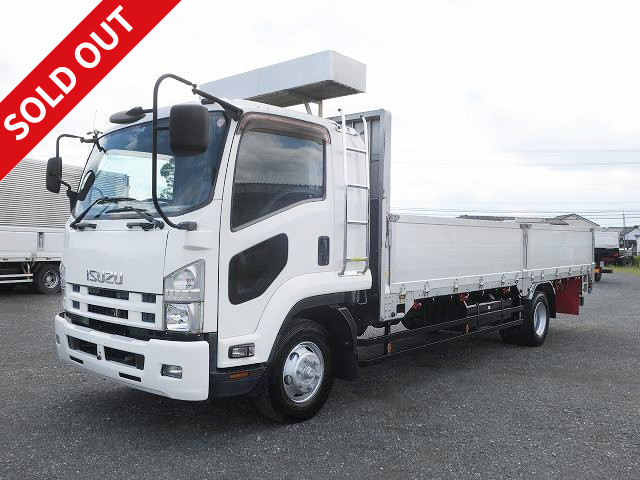 2014 Isuzu Forward, medium-sized flat body, aluminum block, 5-way opening, 6200 standard, 240 horsepower ★Approximately 370,000 km on the meter! ★