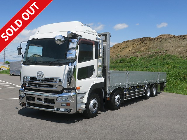 2011 UD Trucks Quon Large flatbed aluminum block 7-way opening 4-axle low floor All-wheel air suspension *Approximately 720,000km on the meter*