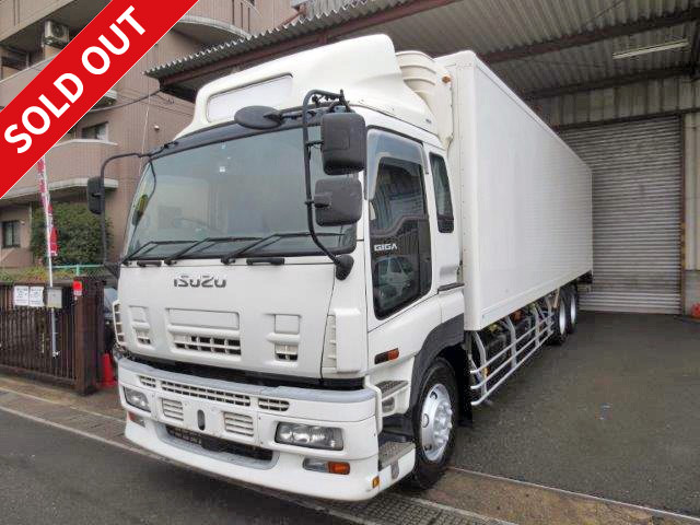 [With vehicle inspection] 2009 model! Isuzu Giga 3-axle high-floor refrigerated van with storage PG ★ Standby included