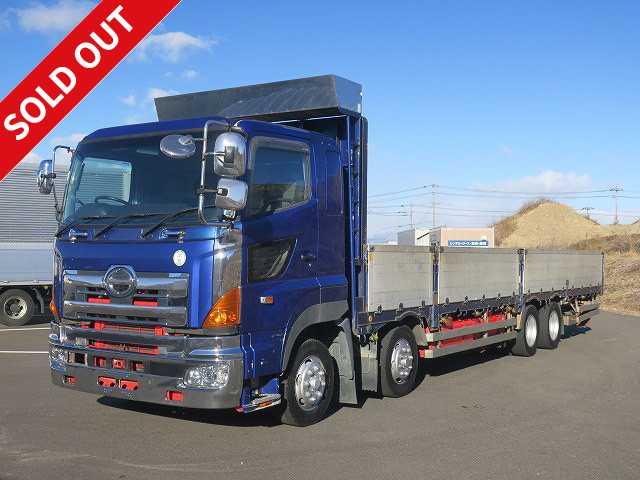 2006 Hino Profia Large flatbed aluminum block 7-way opening 4-axle low floor retarder