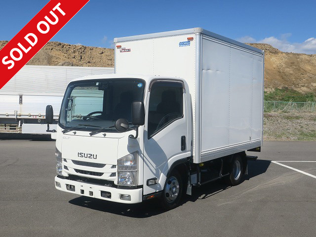 2018 Isuzu Elf 2t aluminum van, standard short, cargo bed height 212cm, full low floor, 2-stage lashing rail, 150 horsepower [medium-sized (5t only) license compatible *old standard license OK]