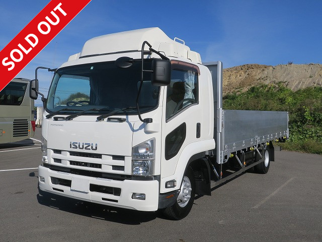 2014 Isuzu Forward Medium-sized flatbed aluminum block 3-way opening 6200 wide *Approximately 310,000km on meter/MOT valid until September 2014*