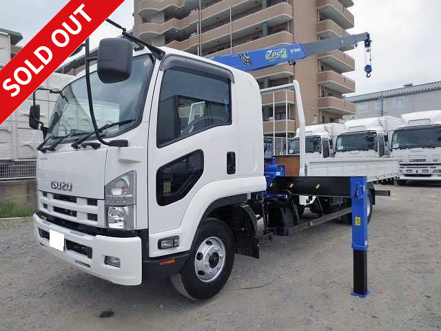 2014 model! Isuzu Wide with Tadano 4-stage crane, hook-in radio-controlled