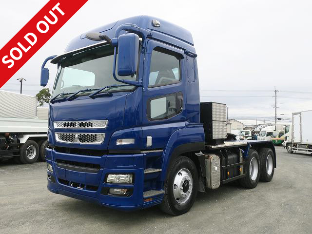 2008 Mitsubishi Fuso Super Great Tractor Head, 5th wheel load 20t, 520 horsepower, high roof ★Actual mileage on the meter: approx. 480,000km! ★