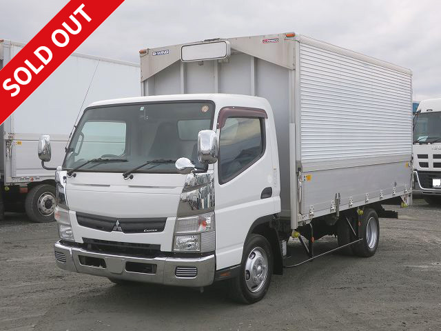 2015 Mitsubishi Fuso Canter 3t Aluminum Wing Wide Long 150HP Fully Low Floor 2-Tier Lashing Rail [Semi-Medium License Compatible *Excluding 5t Limited]