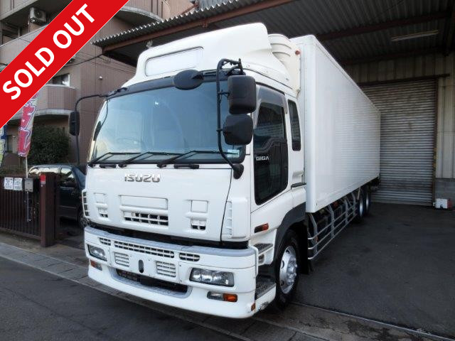 [1 year inspection included] 2009 model! Isuzu Giga 3-axle high-floor refrigerated van with storage PG ★ Standby included