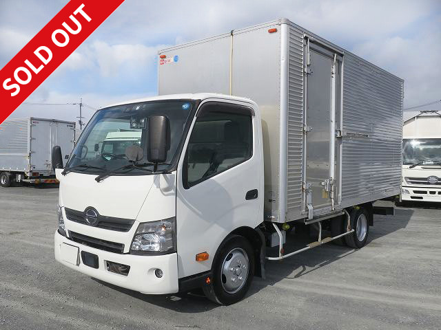 2018 Hino Dutro 2t Aluminum Van Wide Long Cargo Bed Height 217cm Left Sliding Door Fully Low Floor 2 Levels of Lashing Rails *March 2014 Vehicle Inspection Included* [Semi-Medium License Compatible *Excluding 5t Limited]