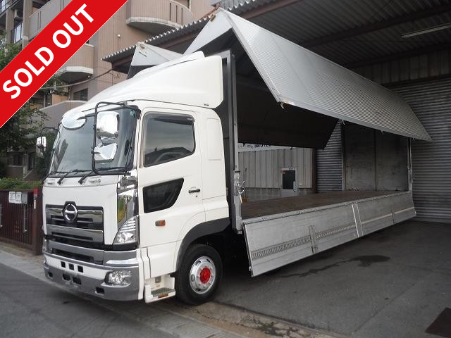 2004 model! Hino Profia 4-axle low-floor aluminum wing ★ 4 jolders, rear air suspension