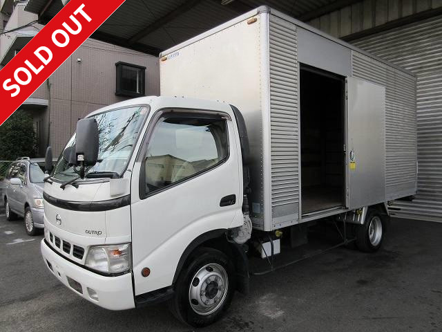 2005 model! Hino Dutro loading 2.95t aluminum van ★Shutter door, left side door★