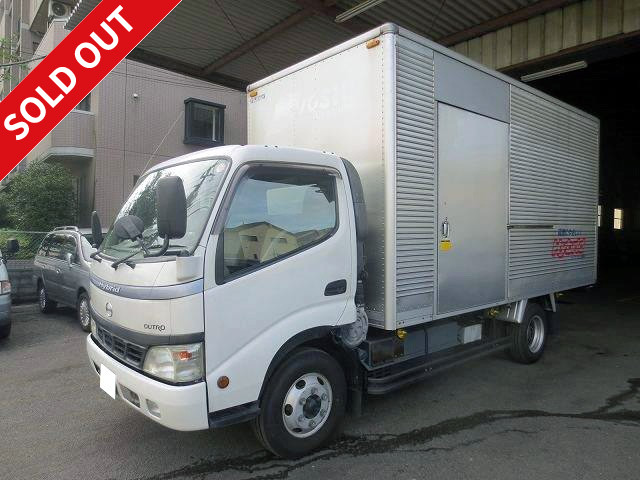 2004 model! Hino Dutro aluminum van★Hybrid, shutter door, side door included★