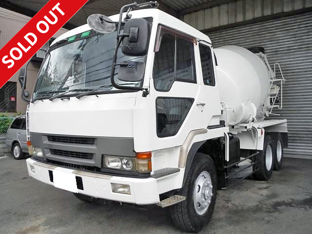 [1 year vehicle inspection included] [Low mileage 146,000 km] 1995 Mitsubishi Fuso large mixer truck ★ Kayaba manufactured, capacity 8.9 m3 ★ Available for lease