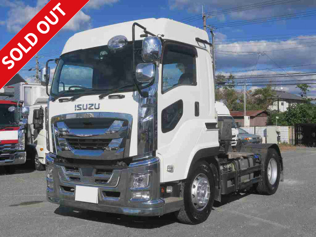 Reiwa 1 model Isuzu Giga tractor head, 5th wheel load 11.5t, 420 horsepower, high roof * Actual mileage approx. 410,000km / Vehicle inspection valid until July 2024 *