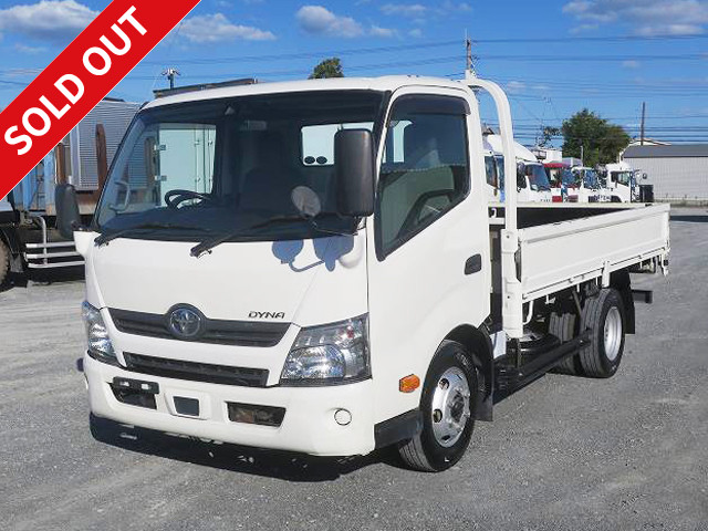 2018 Toyota Dyna 3t flatbed body, 3-way opening, semi-long wide, steel-plated floor [medium-sized license required *excluding 5t limited]