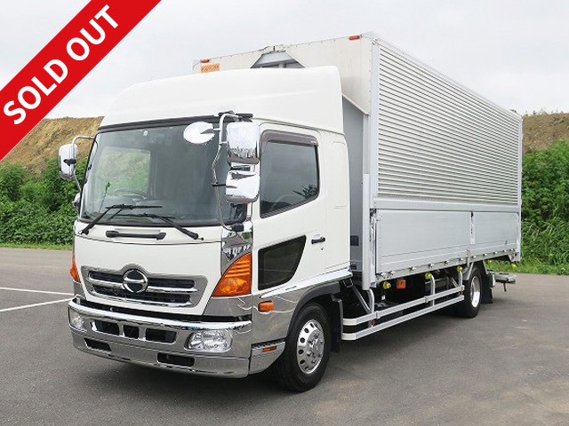 2013 Hino Ranger, medium-sized aluminum wing, 6200 semi-wide, cargo bed width 221cm, storage PG, rear air suspension, high roof, 240 horsepower, aluminum wheels