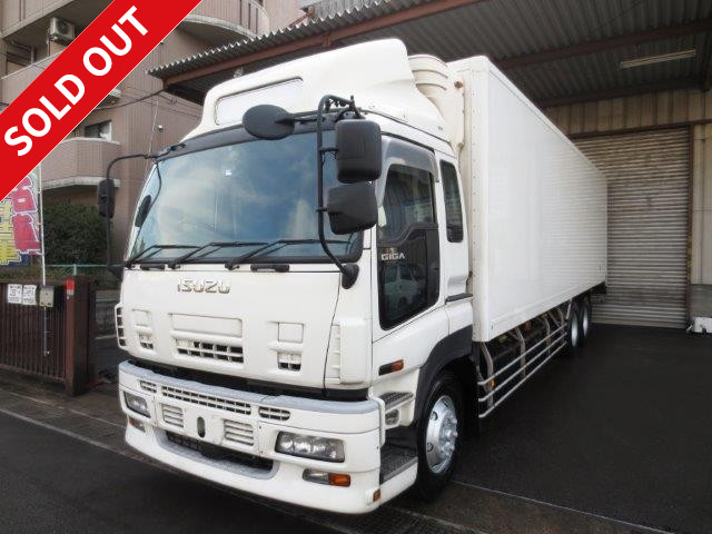 [1 year inspection included] 2009 model! Isuzu Giga 3-axle high-floor refrigerated van with storage PG ★ Standby included