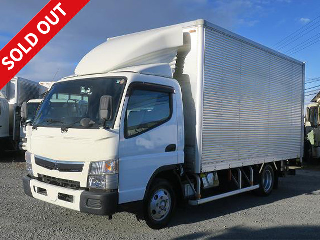 2017 Mitsubishi Fuso Canter 2t Aluminum Van Wide Long Cargo Bed Height 218cm Combination Gate Fully Low Floor Lashing Rail 3 Levels 150 Horsepower [Semi-Medium License Compatible *Excluding 5t Limited]