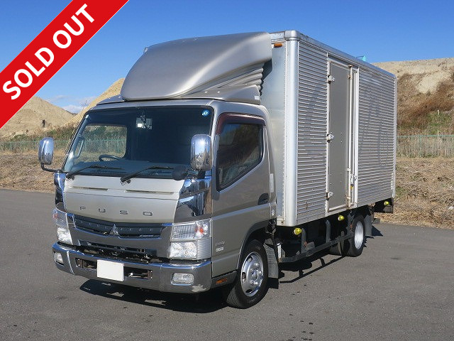 2011 Mitsubishi Fuso Canter 2t Aluminum Van Wide Long Cargo Bed Height 208cm Left Side Door Combination Gate Fully Low Floor Lashing Rail 2 Levels 150 Horsepower *Made in Japan until June 2014* [Semi-Medium License Eligible *Excluding 5t Limited]