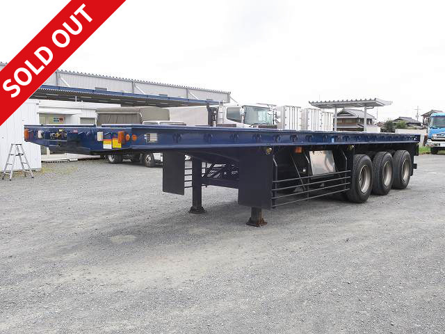 2005 model Nippon Trex 3-axle cutting board semi-trailer Maximum load 28.4t Single pull OK!