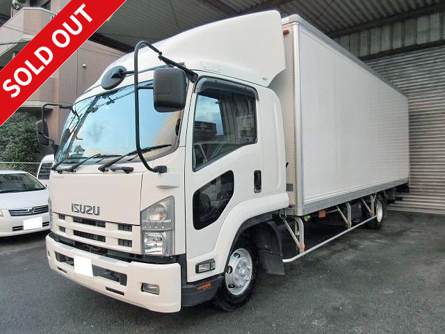 2010 model Isuzu Forward medium-sized aluminum van with lift-up gearbox, 6700 wide 