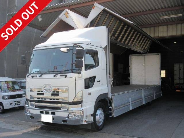 2010 model! Hino Profia high deck 3-axle 6x2 aluminum wing ★Rear air suspension★