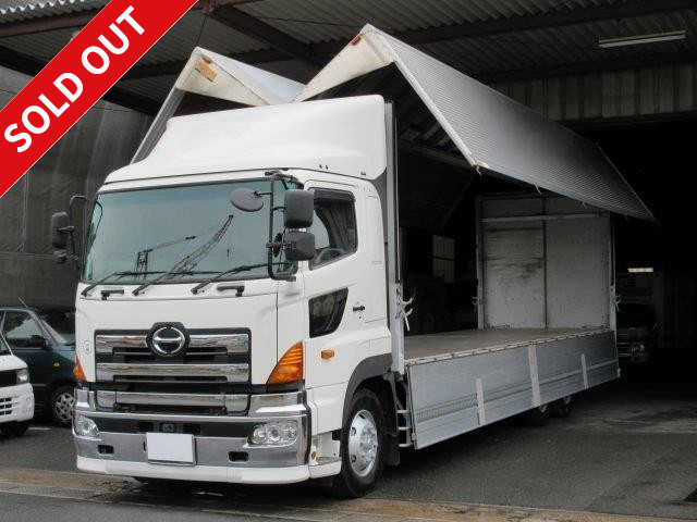 2010 Hino Profia high deck 3-axle 6x2 aluminum wing rear air suspension