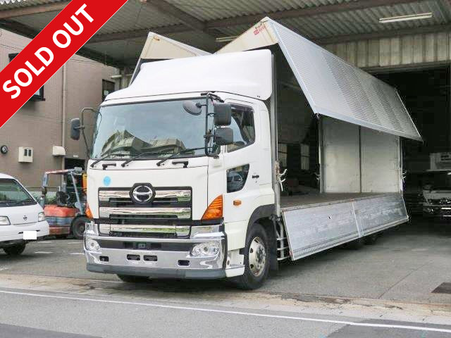 2010 model! Hino Profia high deck 3-axle 6x2 aluminum wing ★Rear air suspension★