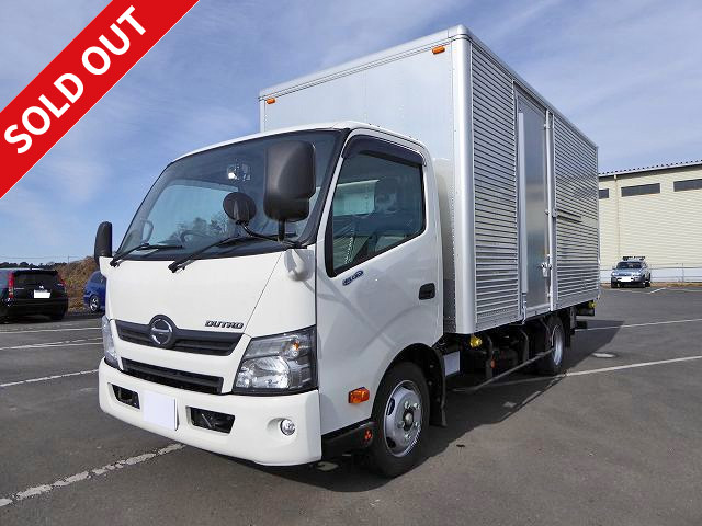 2017 Hino Dutro aluminum van, 2t wide long, low floor, with combination gate and left side door, unused