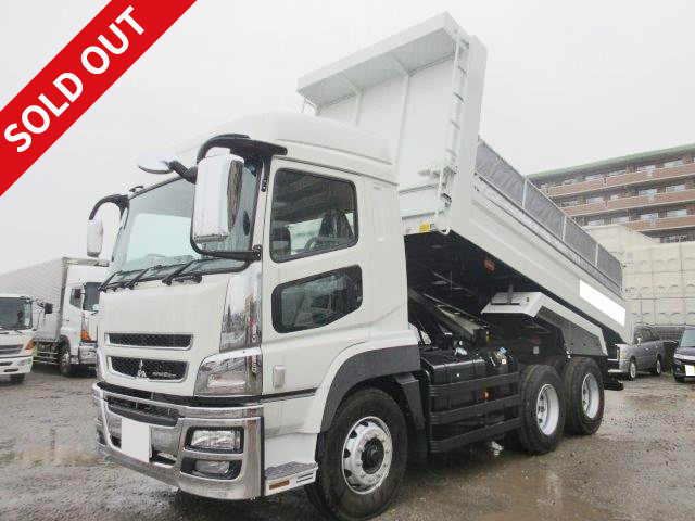 2015 Mitsubishi Fuso high-floor dump truck, high roof, Shinmaywa 5300 body, maintenance and inspection record book included, with electric cobo lane