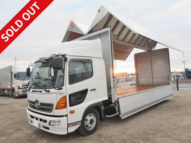 2017 Hino Ranger, medium-sized aluminum wing high roof, Shinmaywa storage PG attached, 6200 wide, unused vehicle