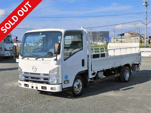 2012 Mazda Titan, small, 2t flatbed, arm-type PG, full low floor, standard long, smoother specification, 2 pedals [Semi-medium-sized (5t only) license compatible *Old regular license OK]