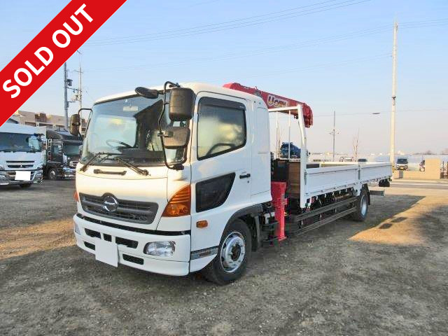 2015 Hino Ranger with 8t crane, Furukawa Unic 4-stage, hook-in, 2.9t lifting, radio-controlled, available for lease!!