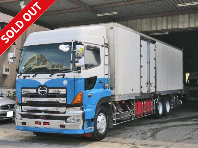 2005 Hino Profia refrigerated van with storage PG, high roof, -30 degree setting, double door on left side, rear wheel air suspension