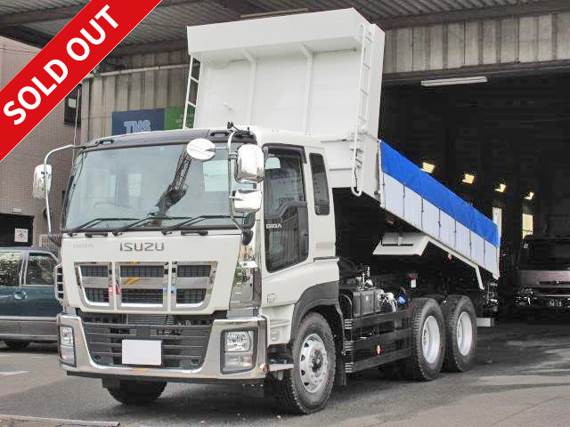 2015 Isuzu Giga Large Dump Truck Shinmaywa 5100 Loading Capacity 9400kg Electric Cobo Lane Bed and Maintenance Inspection Record Book Included