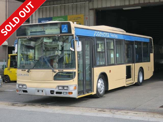 2001 Hino Blue Ribbon City low-floor bus, 63-seater, emission-compliant vehicle