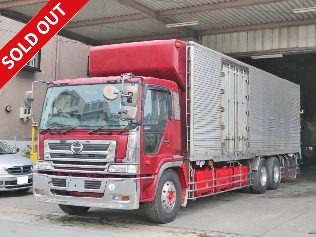 2003 Hino Profia refrigerated freezer truck with side door, Keystone Jolder 4-row, made by Ryohin Heavy Industries, -30 degree setting, rear air suspension