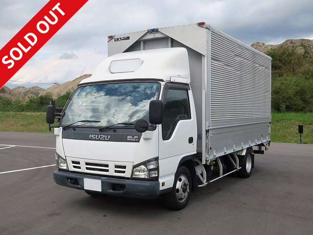 2005 Isuzu Elf 2t Aluminum Wing Wide Long Fully Low Floor ★MOT valid until November 2020★ [Semi-medium license required *Semi-medium license or above]