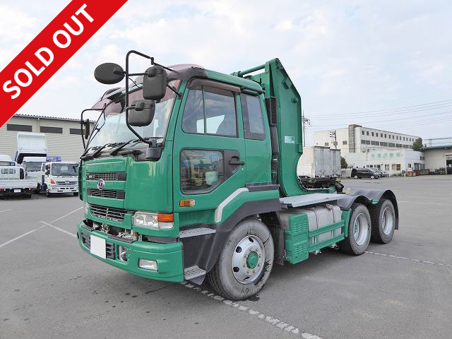 2000 Nissan UD tractor head, 5th wheel load 9.7t, 2 differentials, with retarder