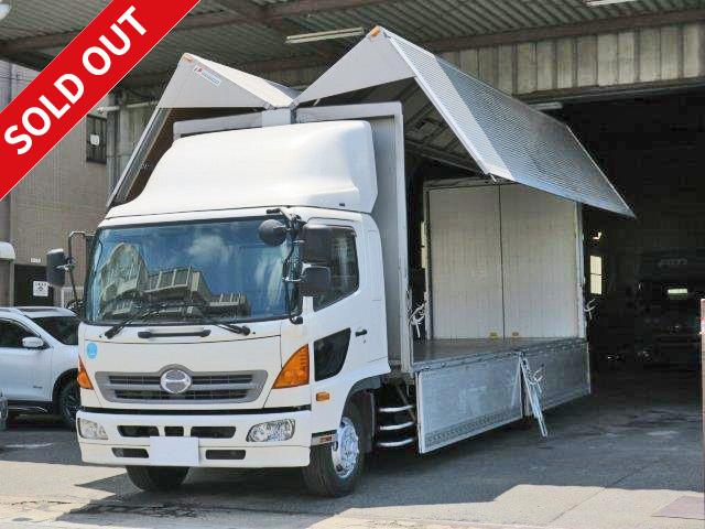 2010 Hino Ranger, increased weight aluminum wing, rear air suspension, 7200 wide, with retarder